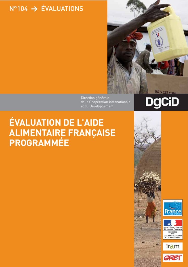 Evaluation de l’aide alimentaire française programmée