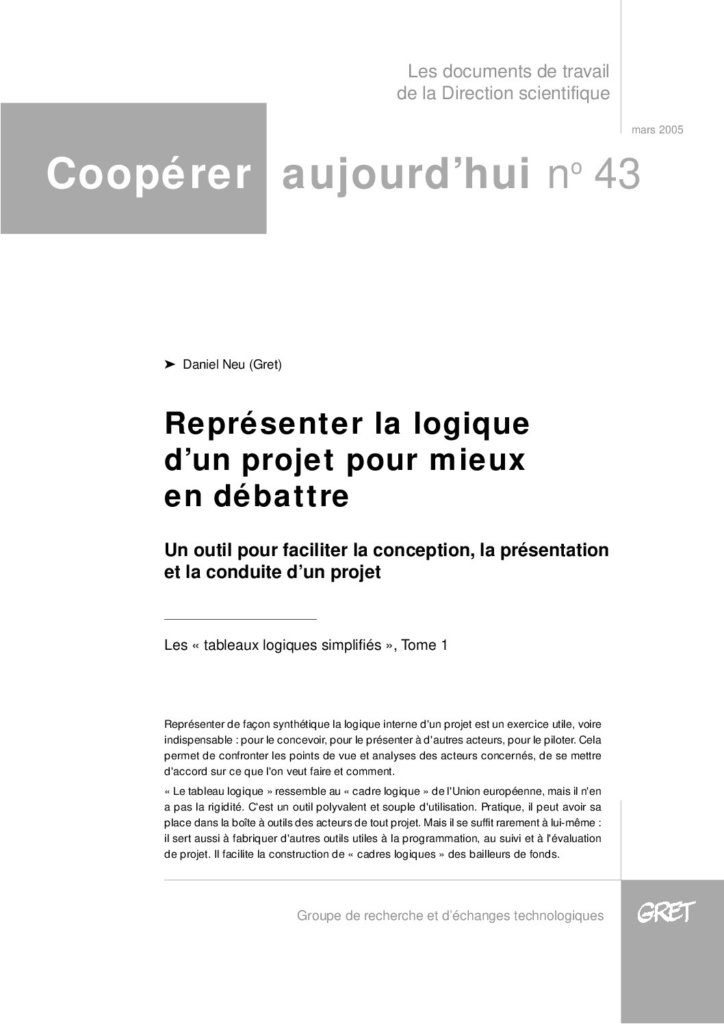 Représenter la logique d’un projet pour mieux en débattre