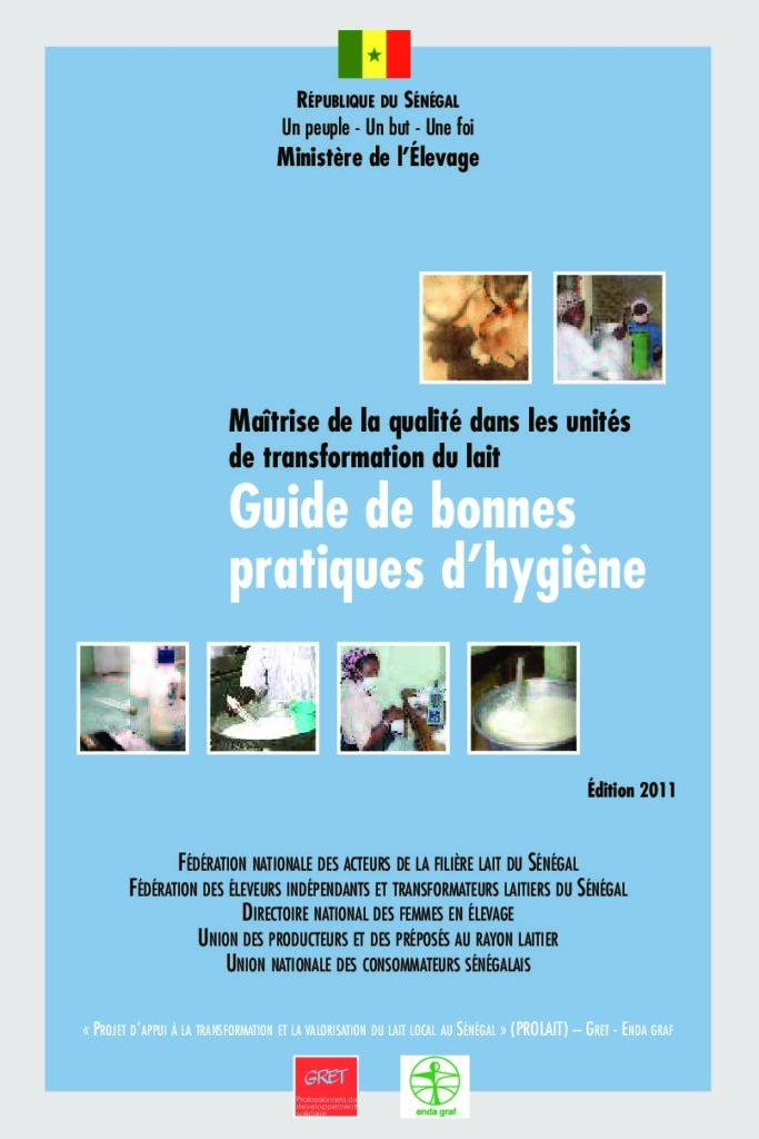 Guide de bonnes pratiques d’hygiène dans les unités de transformation du lait