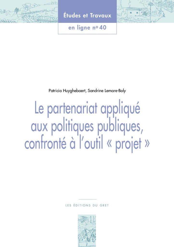 Le partenariat appliqué aux politiques publiques, confronté à l’outil “projet”