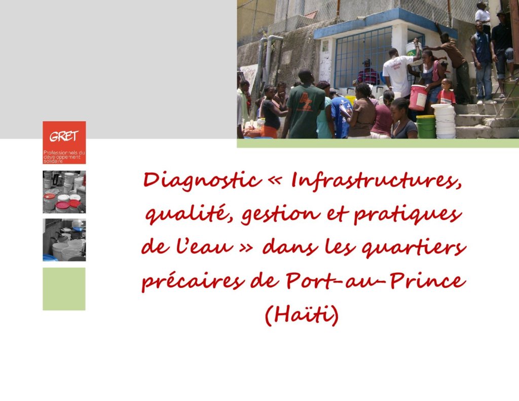 Diagnostic “Infrastructures, qualité, gestion et pratiques de l’eau” – Haïti
