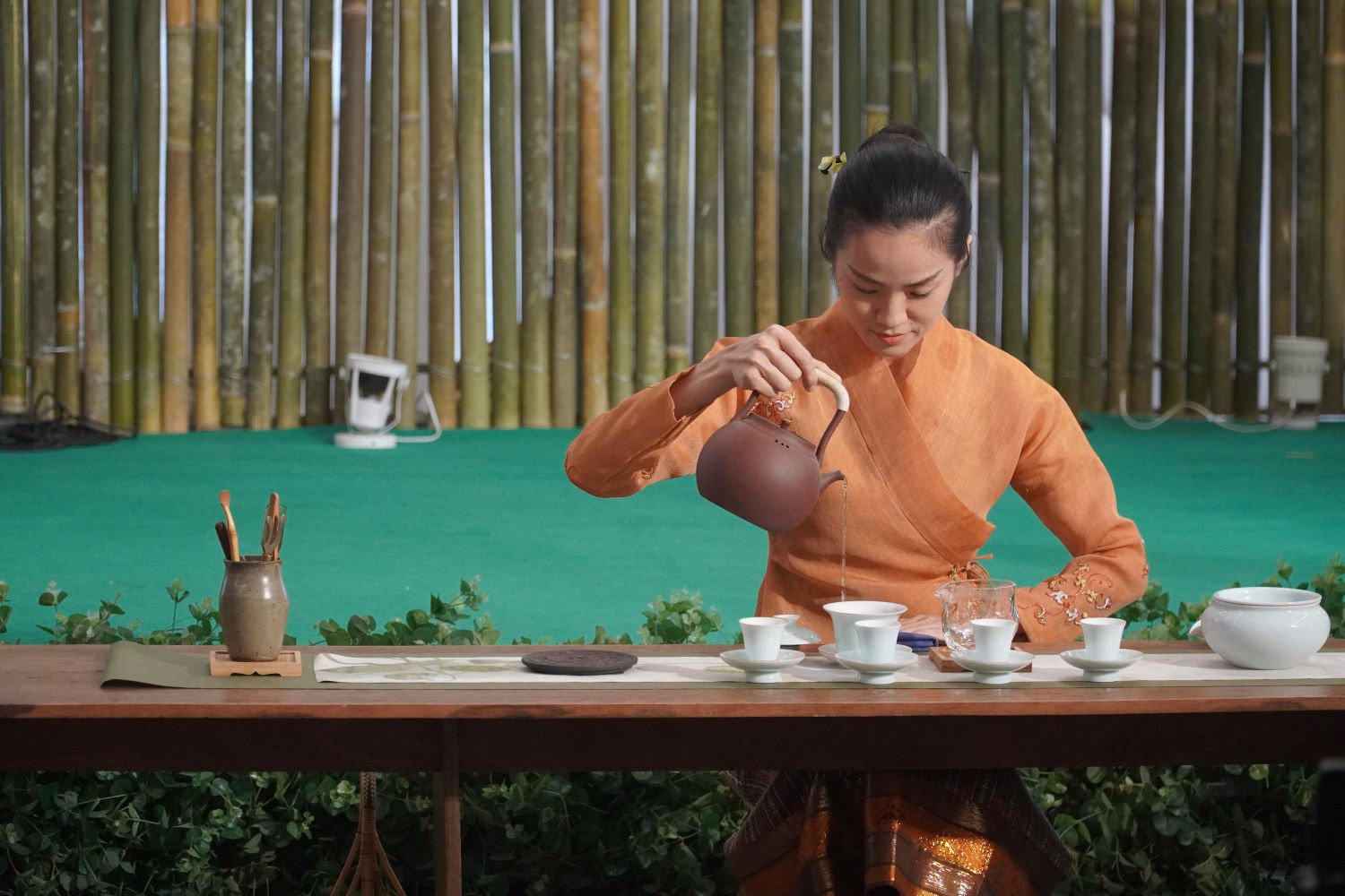 Evénement pour la promotion du thé au Laos