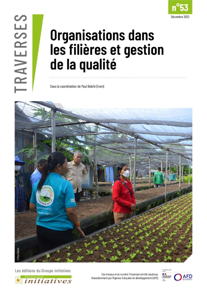 Organisations dans  les filières et gestion  de la qualité