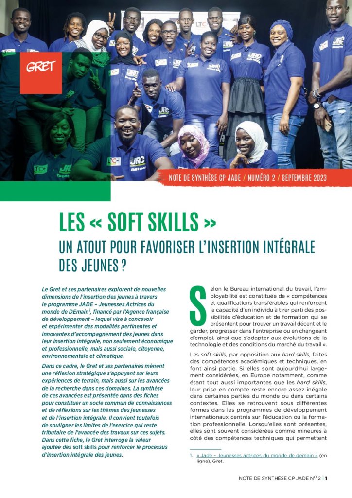 Les soft skills : un atout pour favoriser l’insertion intégrale des jeunes